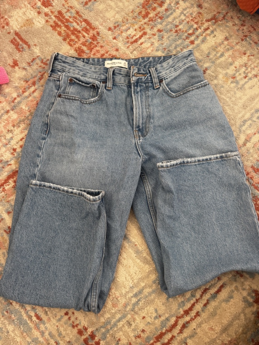 Abercrombie & Fitch Light Blue Women's Carpenter Jeans